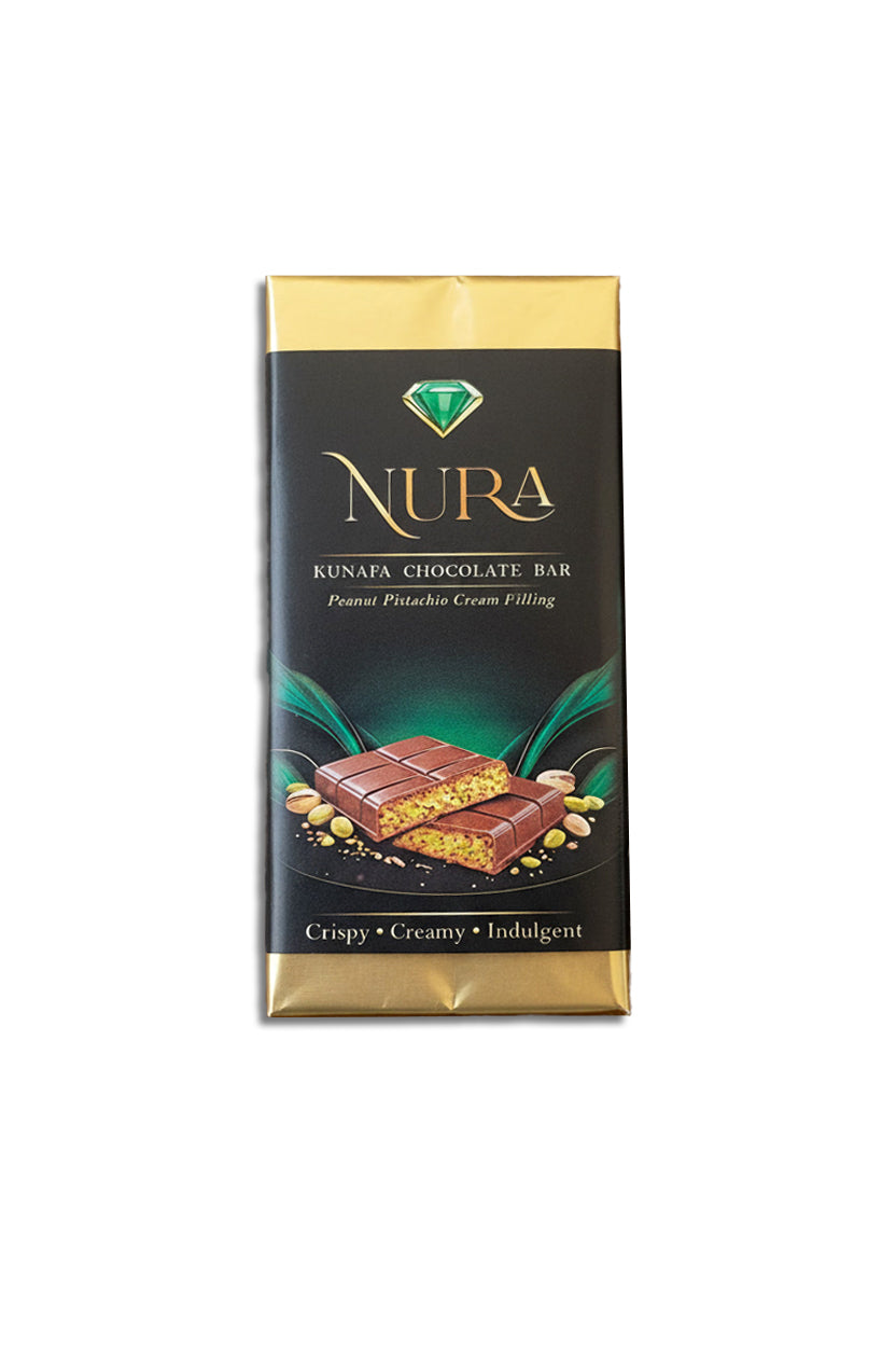 Peanut Pistachio Kunafa Chocolate Bar Small