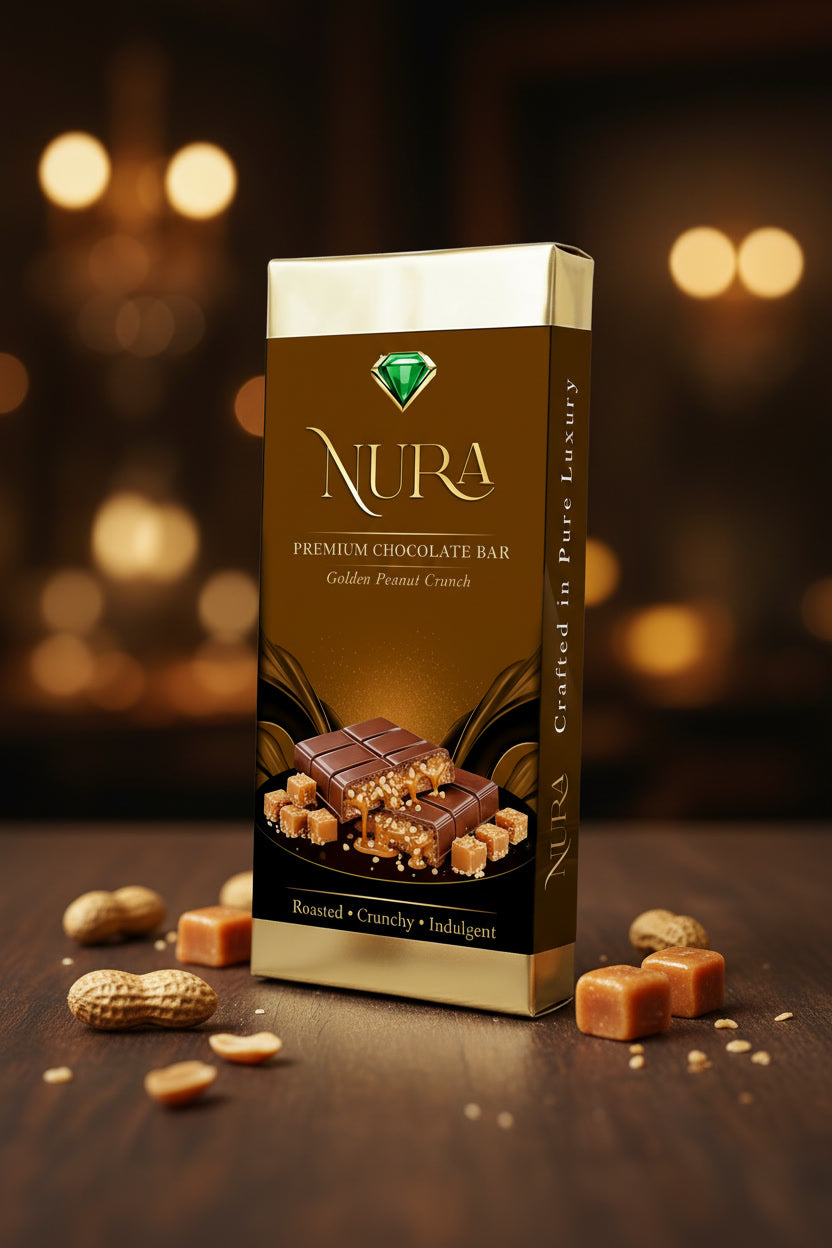 Golden Peanut Crunch chocolate Bar - Small