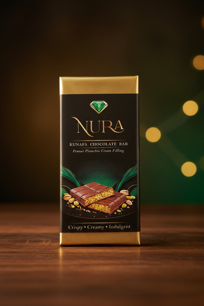 Peanut Pistachio Kunafa Chocolate Bar Small